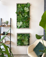 Plant Frame „Nublar“ - Künstliches Pflanzenbild im Jungle-Look aus Realtouch-Kunstpflanzen