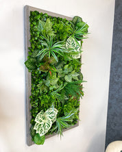 Plant Frame „Nublar“ - Künstliches Pflanzenbild im Jungle-Look aus Realtouch-Kunstpflanzen