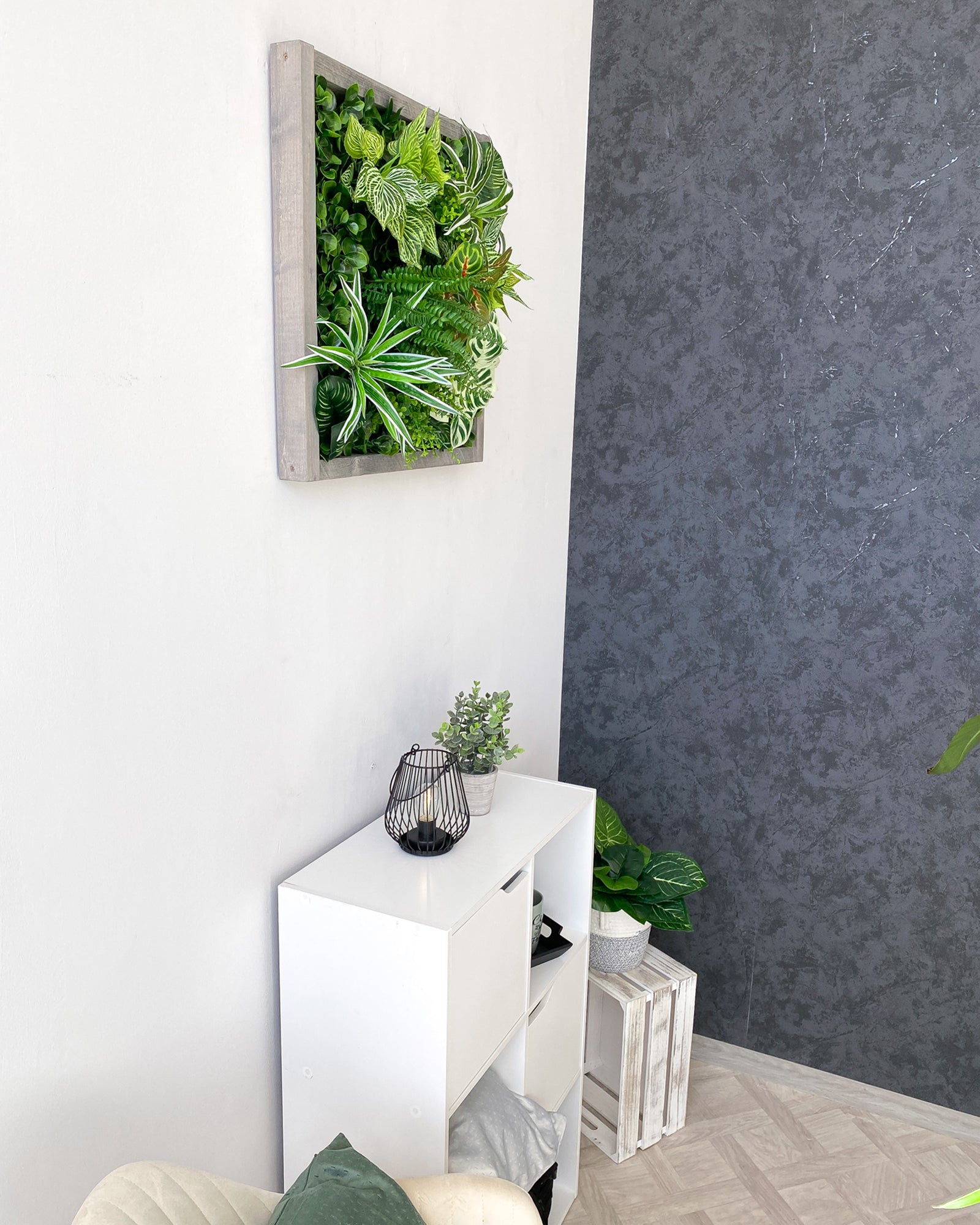 Plant Frame „Nublar“ - Künstliches Pflanzenbild im Jungle-Look aus Realtouch-Kunstpflanzen