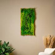 Pflanzenbild in braunen Rahmen