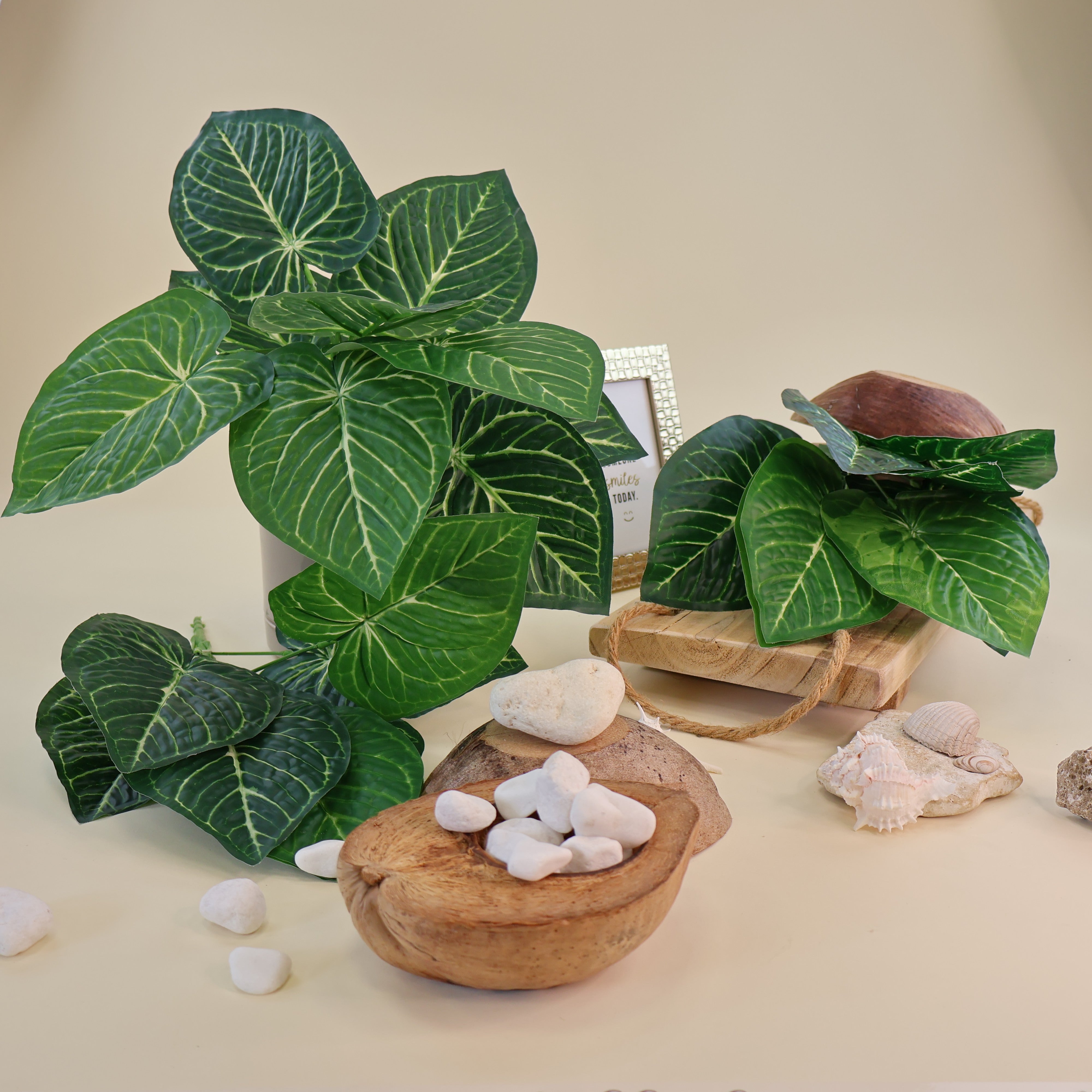 Anthurium clarinervium | Künstliche Dekopflanze für moderne Wohnraumdekoration