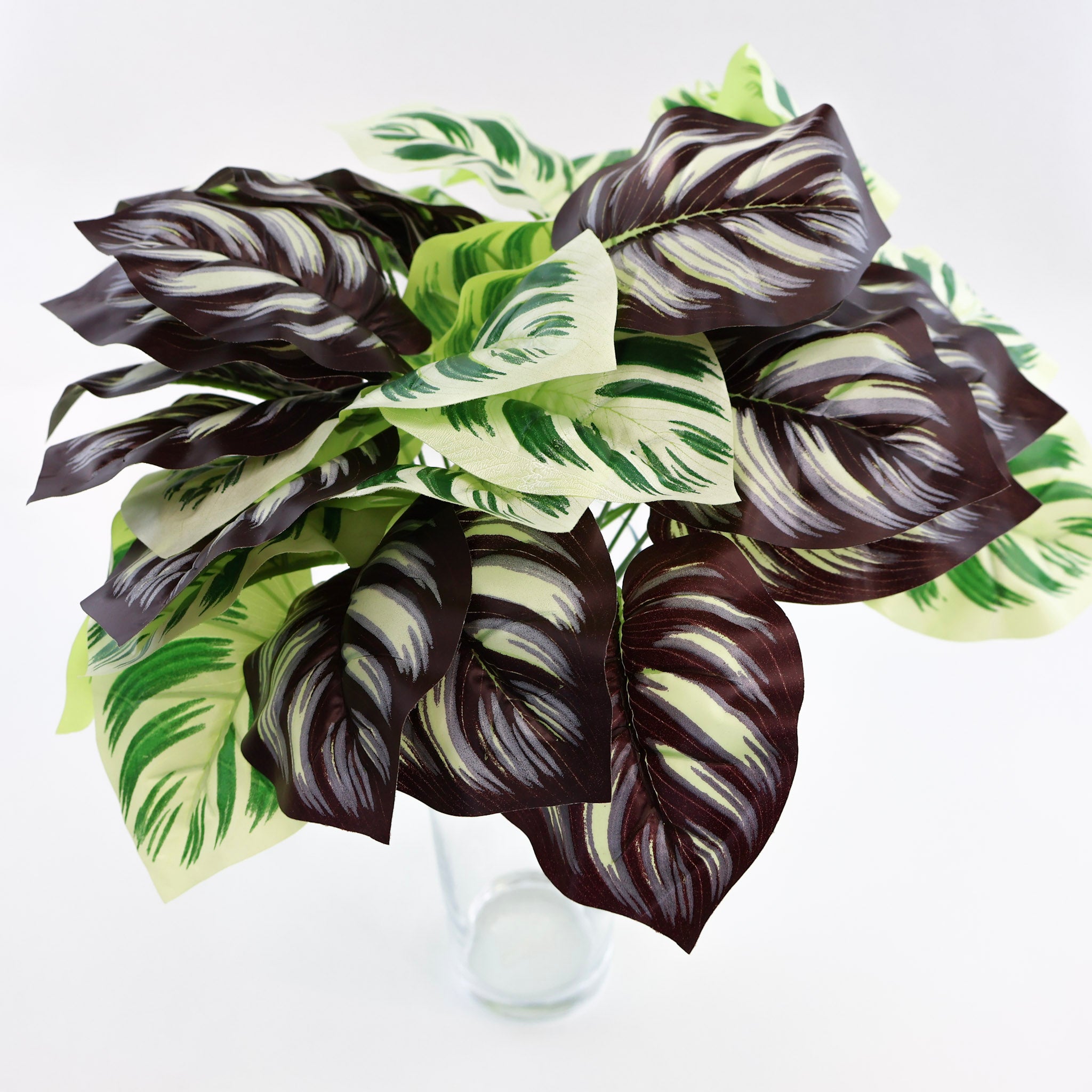 Calathea Yellow Fusion | Künstliche Zimmerpflanze für moderne Wohnraumdekoration