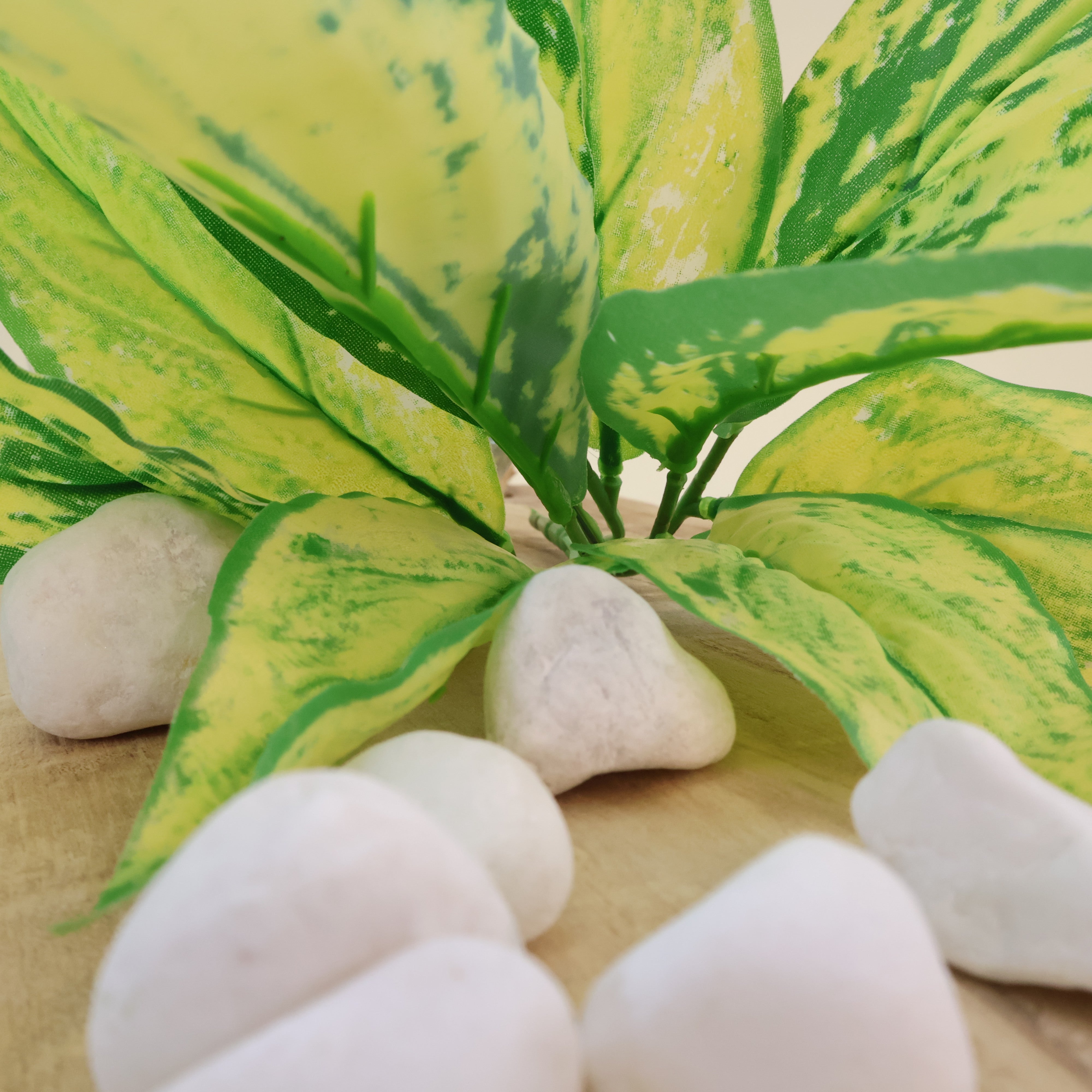 Dieffenbachia seguine `Vesuvius` | Künstliche Dekopflanze für moderne Wohnraumdekoration