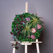 Plant Frame „Ophelia“ - Rundes Pflanzenbild im modernen Kupferrahmen