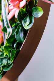 Plant Frame „Ophelia“ - Rundes Pflanzenbild im modernen Kupferrahmen