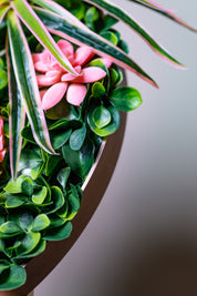 Plant Frame „Ophelia“ - Rundes Pflanzenbild im modernen Kupferrahmen