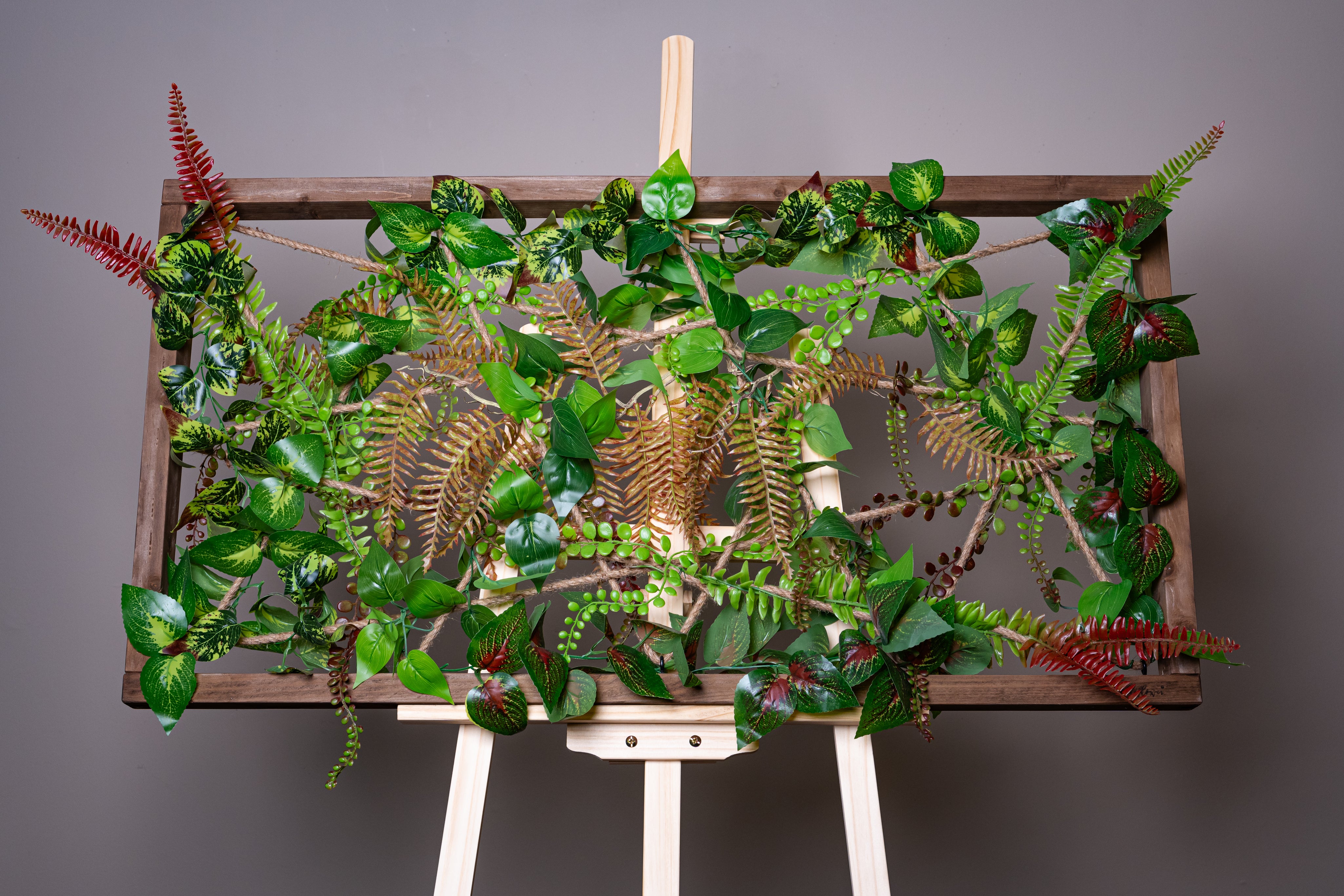 Plant Frame „Panay“ - Künstliches Pflanzenbild im Tropen-Design aus Realtouch-Kunstpflanzen