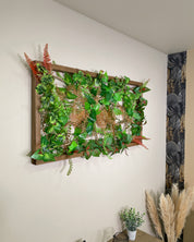 Plant Frame „Panay“ - Künstliches Pflanzenbild im Tropen-Design aus Realtouch-Kunstpflanzen