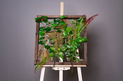 Plant Frame „Panay“ - Künstliches Pflanzenbild im Tropen-Design aus Realtouch-Kunstpflanzen