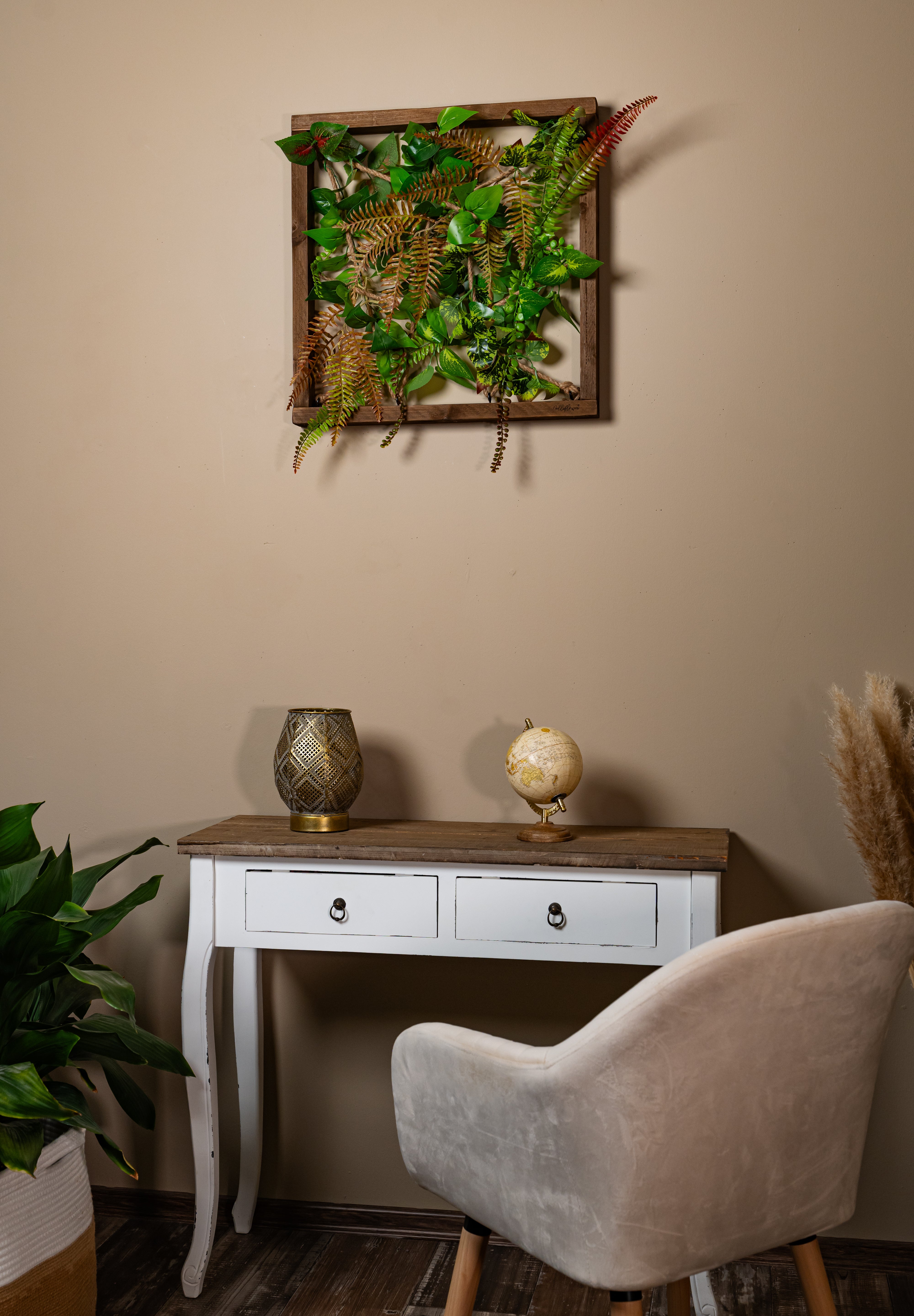 Plant Frame „Panay“ - Künstliches Pflanzenbild im Tropen-Design aus Realtouch-Kunstpflanzen