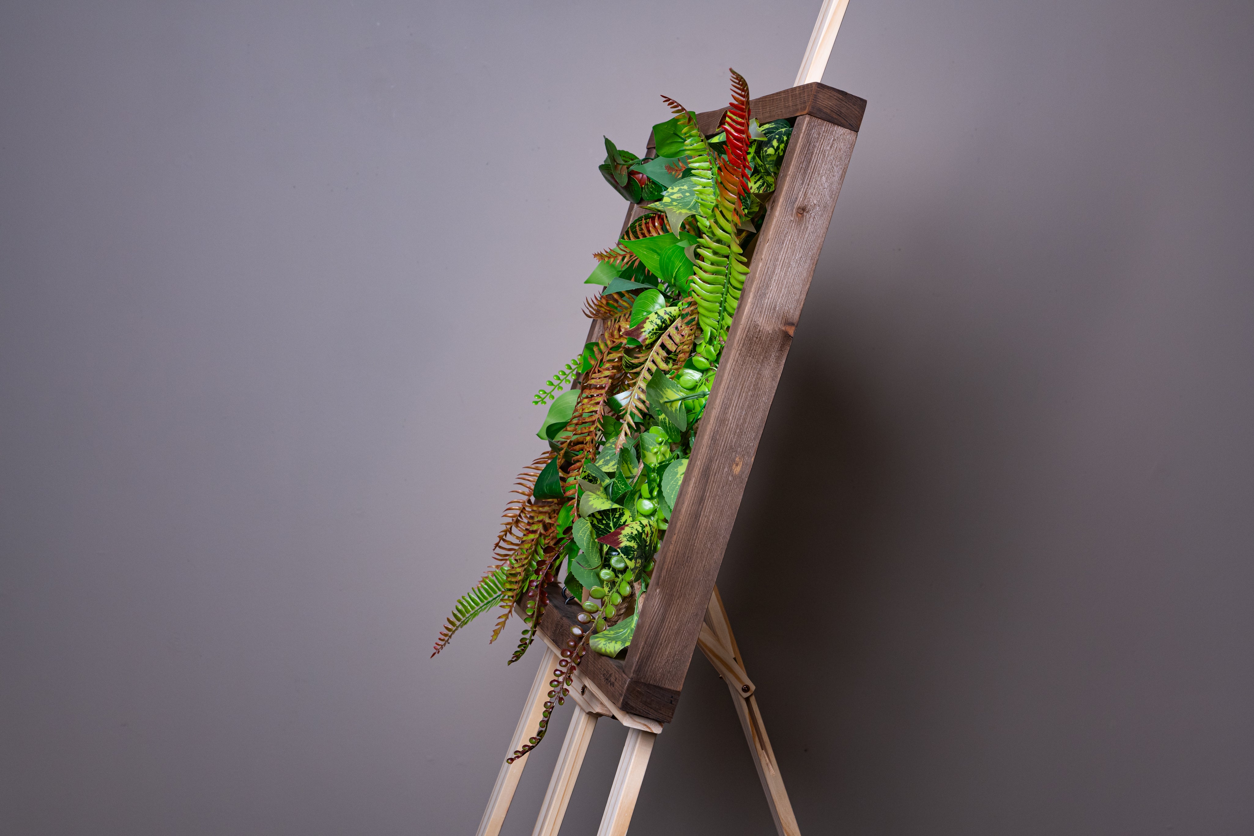 Plant Frame „Panay“ - Künstliches Pflanzenbild im Tropen-Design aus Realtouch-Kunstpflanzen