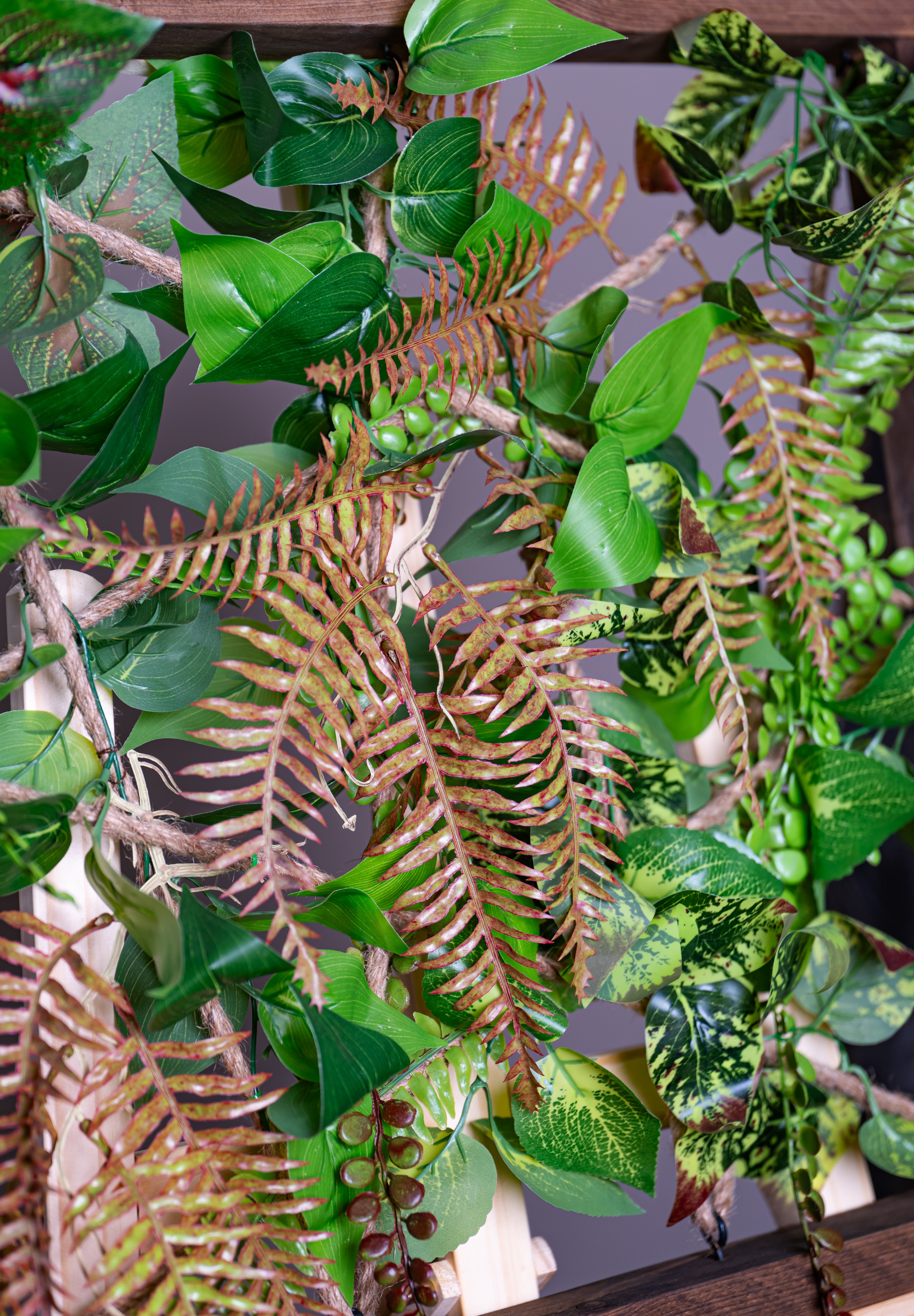 Plant Frame „Panay“ - Künstliches Pflanzenbild im Tropen-Design aus Realtouch-Kunstpflanzen