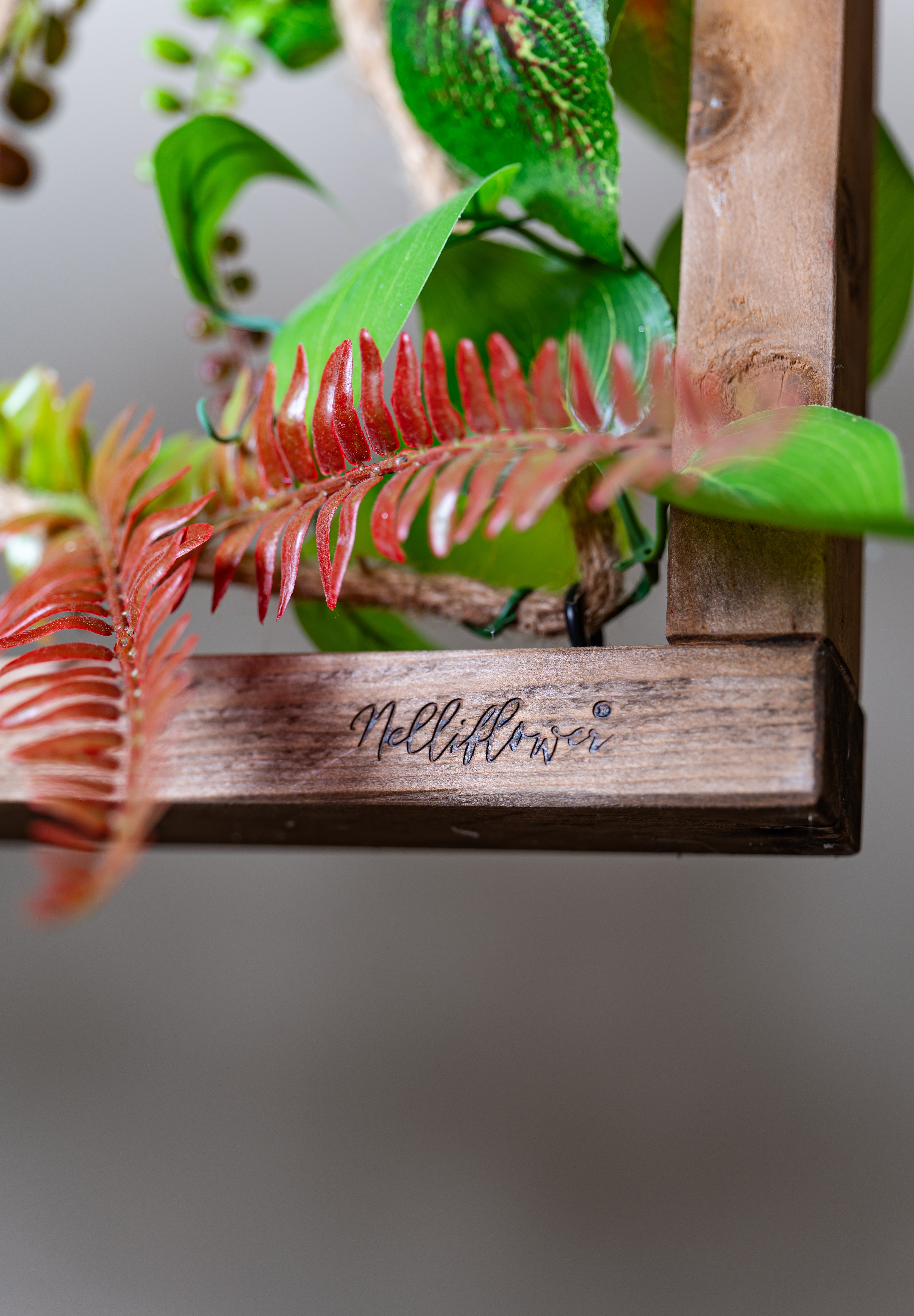 Plant Frame „Panay“ - Künstliches Pflanzenbild im Tropen-Design aus Realtouch-Kunstpflanzen