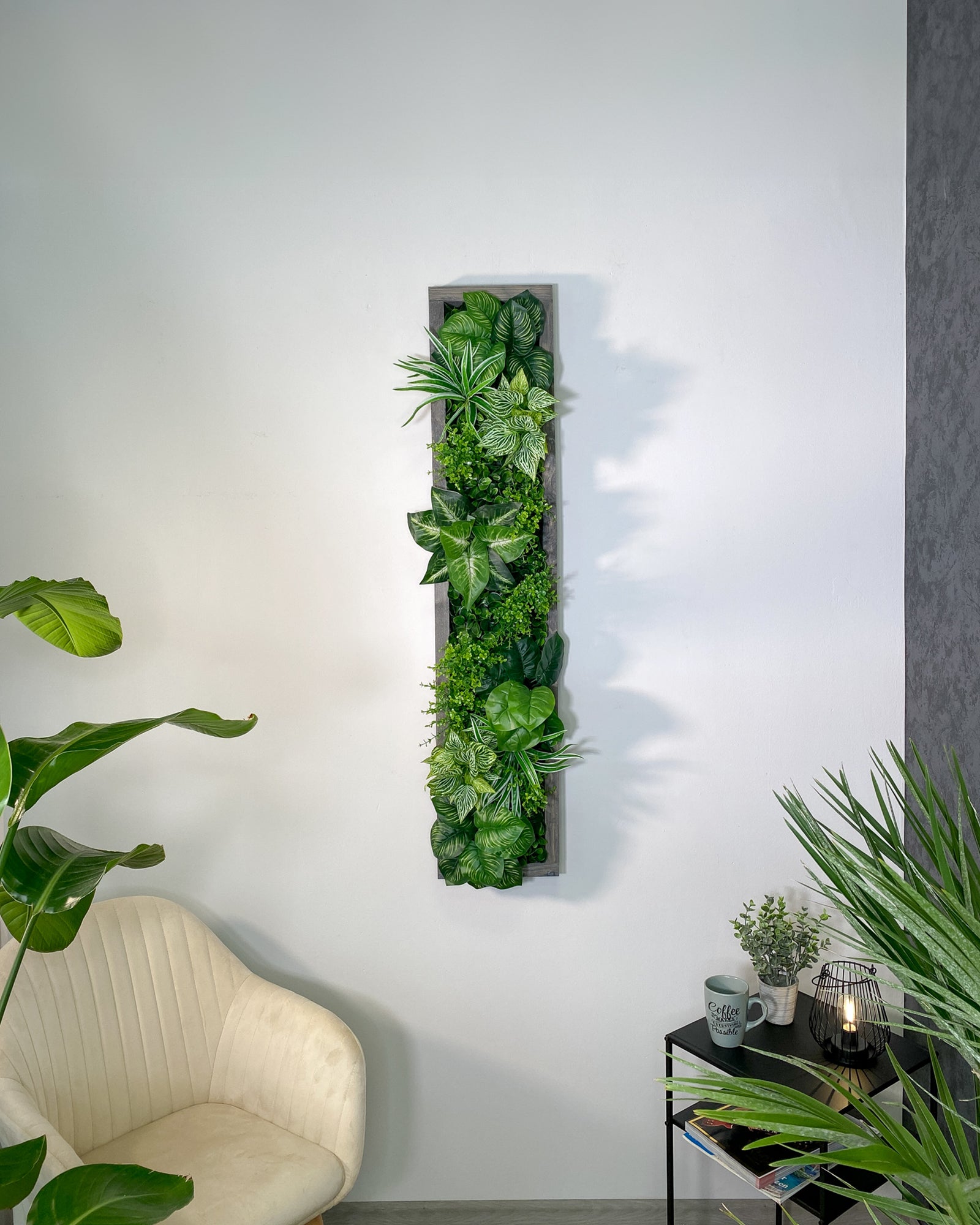 Plant Frame „Samana“ - Künstliches Pflanzenbild im Tropical-Design aus Realtouch-Kunstpflanzen