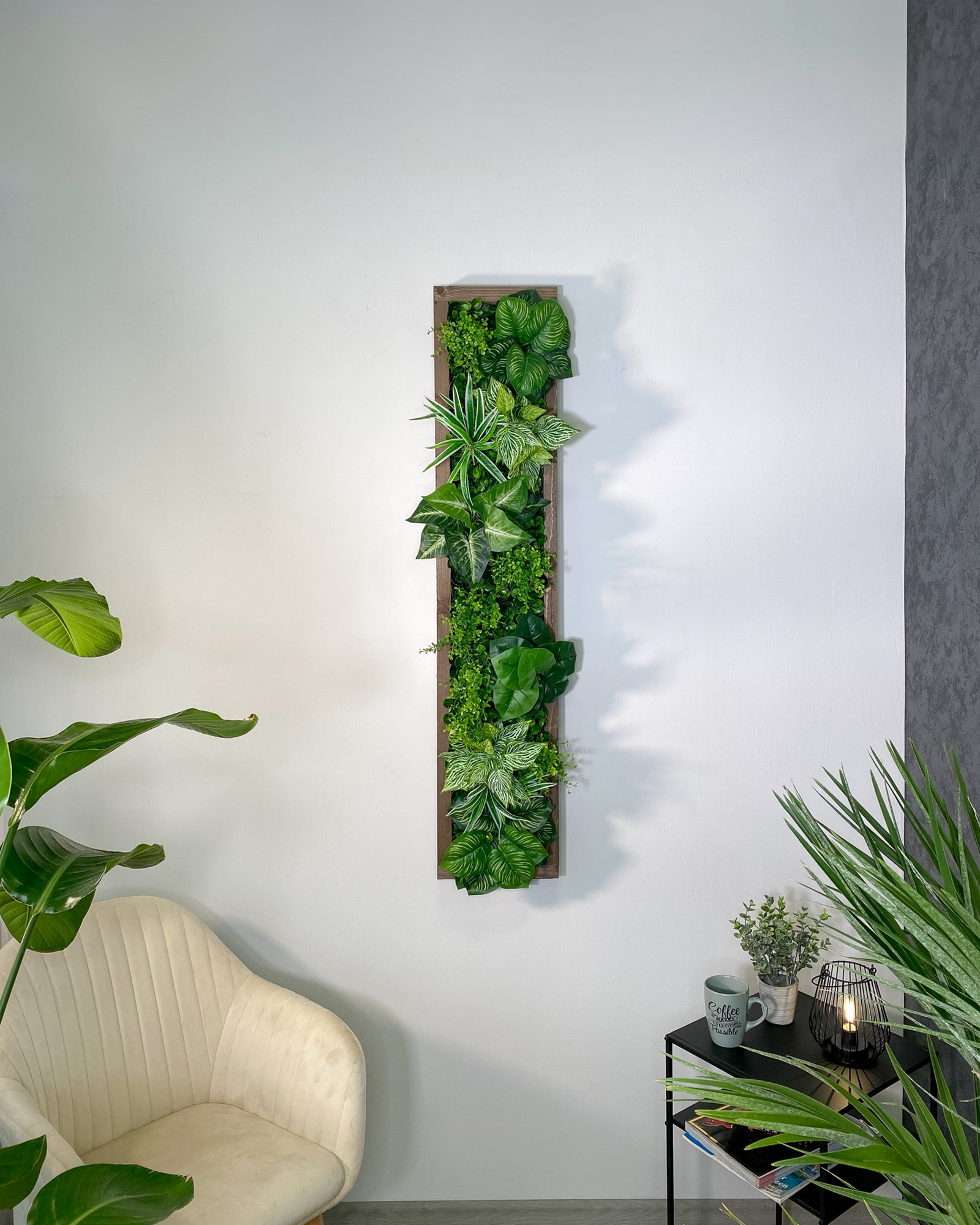 Plant Frame „Samana“ - Künstliches Pflanzenbild im Tropical-Design aus Realtouch-Kunstpflanzen