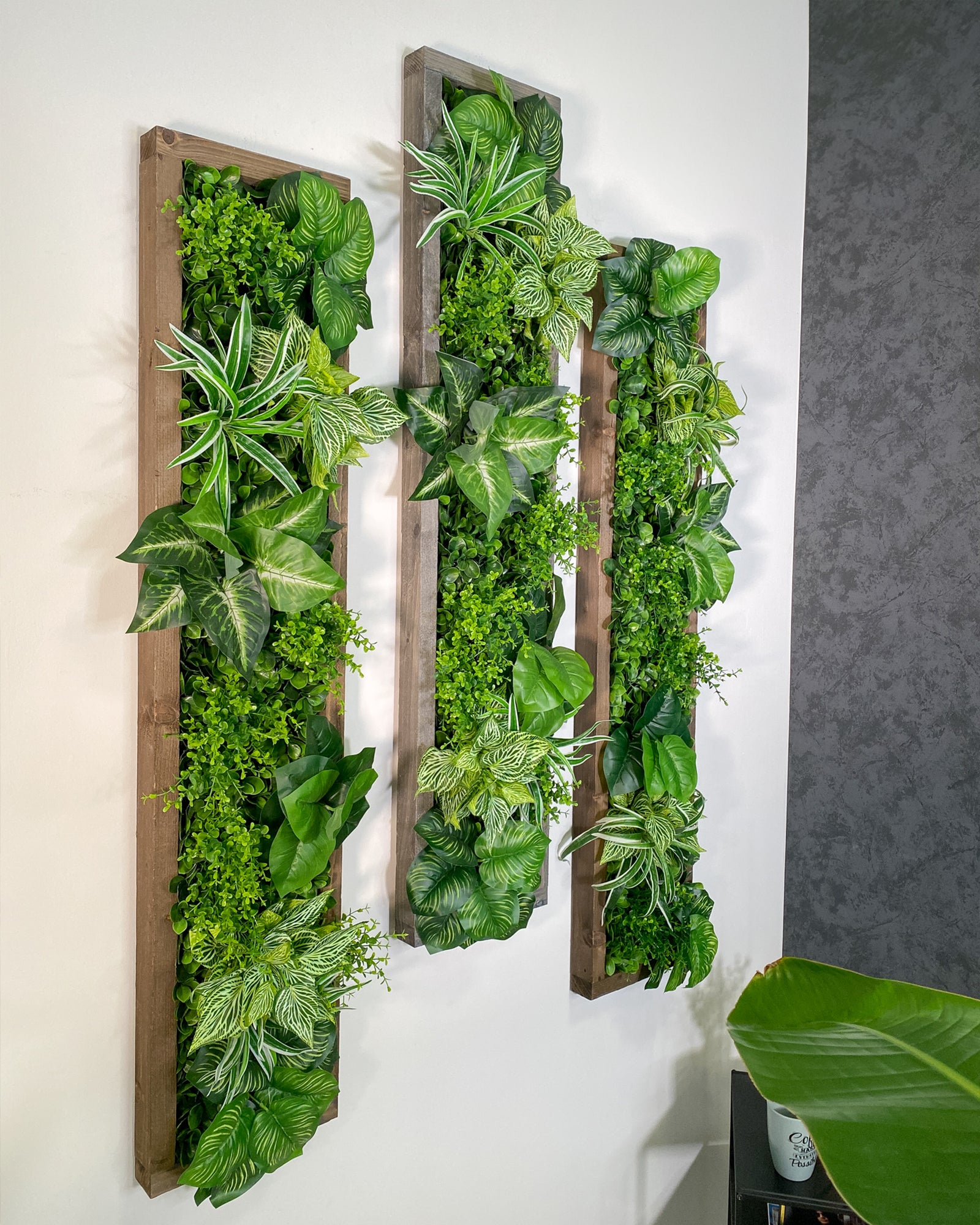 Plant Frame „Samana“ - Künstliches Pflanzenbild im Tropical-Design aus Realtouch-Kunstpflanzen