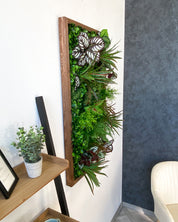 Plant Frame „Sorna“ - Künstliches Pflanzenbild im Tropen-Design aus Realtouch-Kunstpflanzen