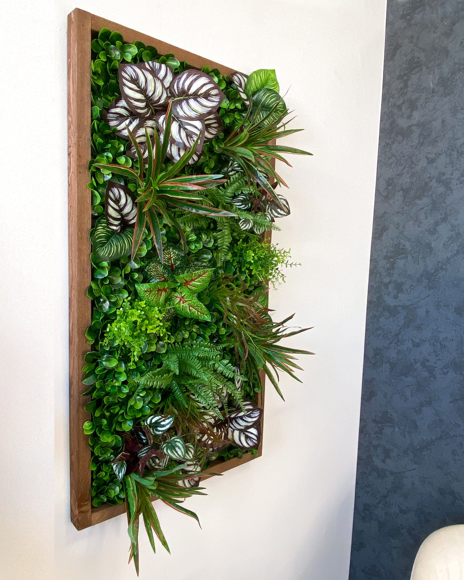 Plant Frame „Sorna“ - Künstliches Pflanzenbild im Tropen-Design aus Realtouch-Kunstpflanzen