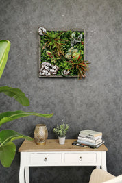 Plant Frame „Sorna“ - Künstliches Pflanzenbild im Tropen-Design aus Realtouch-Kunstpflanzen