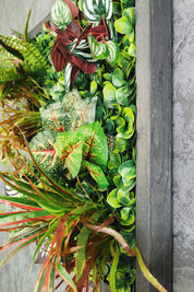 Plant Frame „Sorna“ - Künstliches Pflanzenbild im Tropen-Design aus Realtouch-Kunstpflanzen