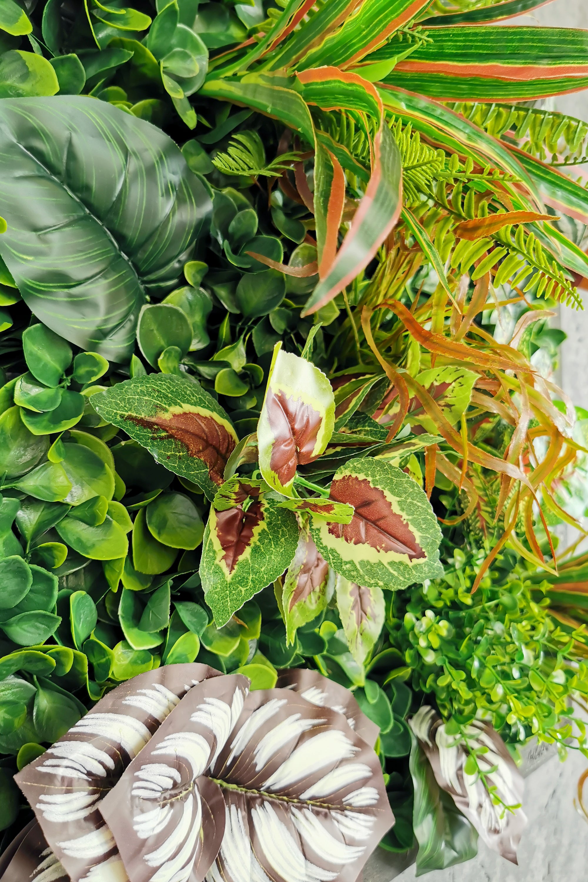 Plant Frame „Sorna“ - Künstliches Pflanzenbild im Tropen-Design aus Realtouch-Kunstpflanzen