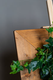 Plant Frame "Vinca" - Künstliches Pflanzenbild mit Efeu und Rankpflanzen im Holzrahmen, inspiriert vom europäischen Naturstil