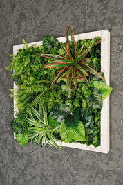 Plant Frame „Yucatan“ - Künstliches Pflanzenbild im Dschungel-Design aus Realtouch-Kunstpflanzen