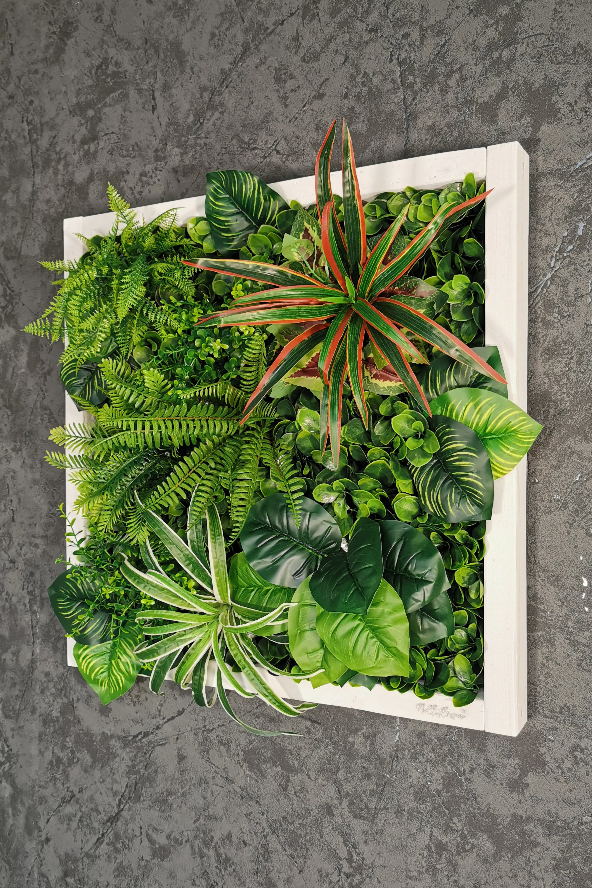 Plant Frame „Yucatan“ - Künstliches Pflanzenbild im Dschungel-Design aus Realtouch-Kunstpflanzen