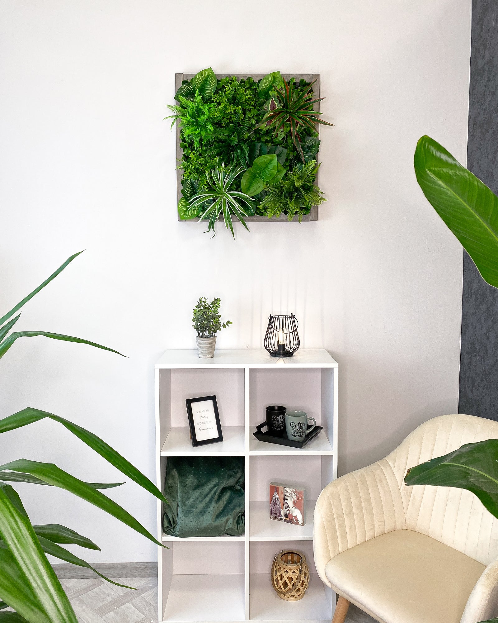 Plant Frame „Yucatan“ - Künstliches Pflanzenbild im Dschungel-Design aus Realtouch-Kunstpflanzen