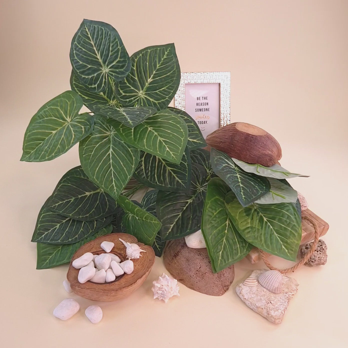 Anthurium clarinervium | Künstliche Dekopflanze für moderne Wohnraumdekoration
